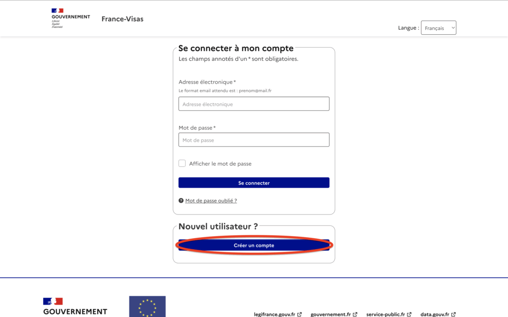 ポータルサイト画面